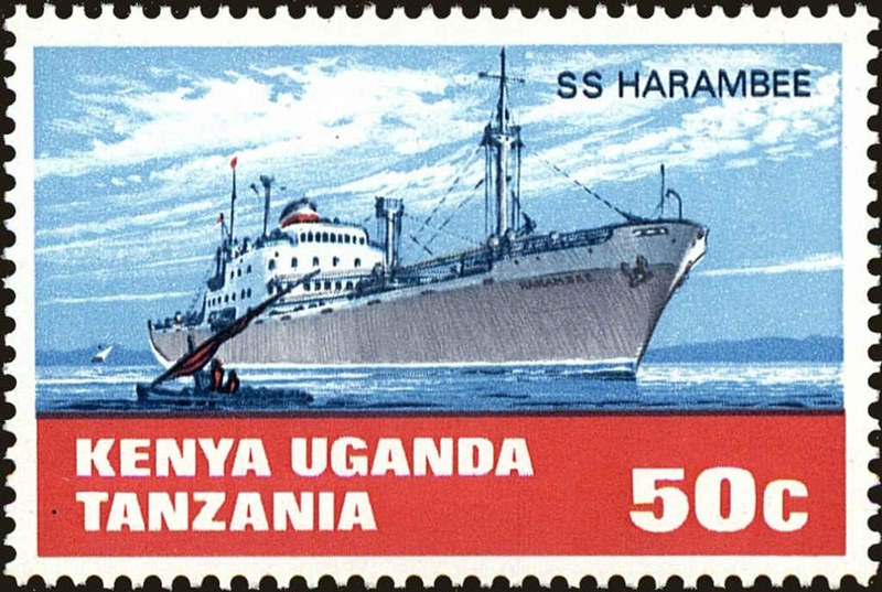 Abbildung des Schiffes auf einer Briefmarke (1969)