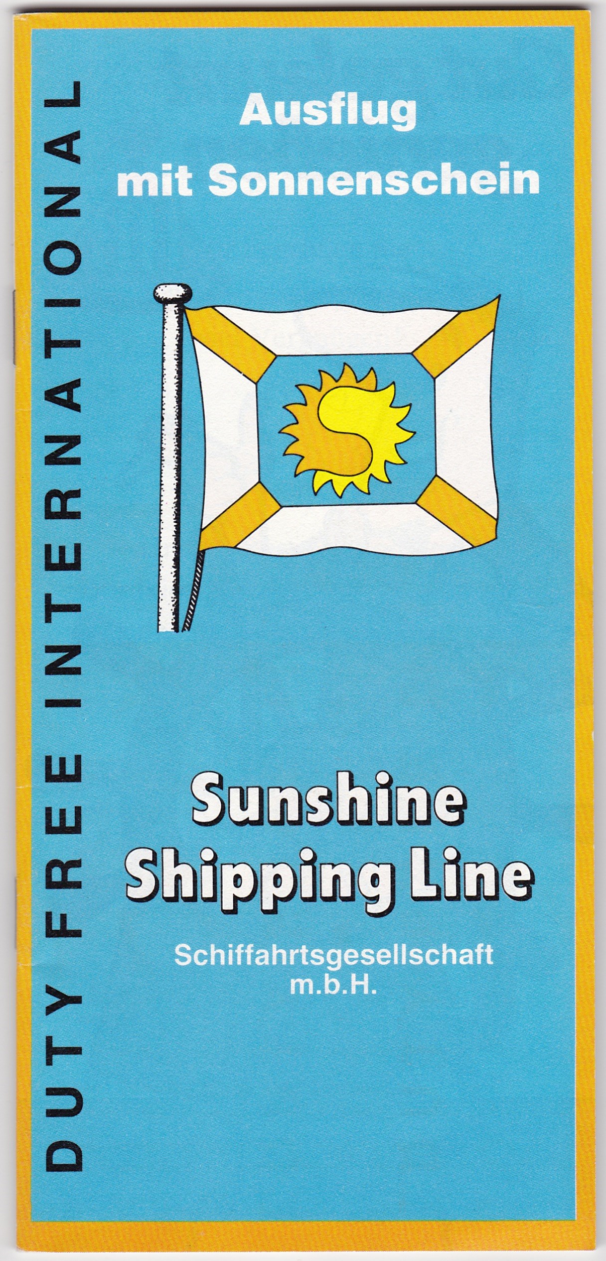 Warenprospekt Sunshine Shipping Line 1980er Jahre